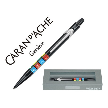 BOLIGRAFO CARAN D'ACHE 849 GENIUS NEGRO CON ICONOS PUNTERO TACTIL