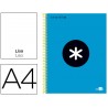 BLOC ESPIRAL LIDERPAPEL A4 MICRO ANTARTIK TAPA FORRADA 120 H 100G LISO CON BANDAS 4 TALADROS COLOR A