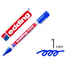 ROTULADOR EDDING MARCADOR PERMANENTE 400 AZUL PUNTA REDONDA 1 MM