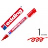 ROTULADOR EDDING MARCADOR PERMANENTE 400 ROJO PUNTA REDONDA 1 MM