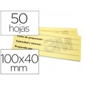 BLOC DE NOTAS ADHESIVAS TRAZABILIDAD PARA ALIMENTOS POST-IT 100 X 40 MM CON 50 HOJAS