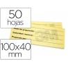 BLOC DE NOTAS ADHESIVAS TRAZABILIDAD PARA ALIMENTOS POST-IT 100 X 40 MM CON 50 HOJAS
