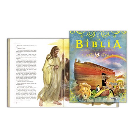 LA BIBLIA ANTIGUO Y NUEVO TESTAMENTO CARTONE TAPA ACOLCHADA CON PAGINAS CANTO DORADO