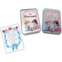 TARJETAS MIS ORACIONES CAJA METALICA DECORADA CON 40 TARJETAS