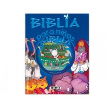 BIBLIA PARA NIÑOS CARTONE TAPA TROQUELADA CON CD