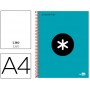 BLOC ESPIRAL LIDERPAPEL A4 MICRO ANTARTIK TAPA FORRADA 120 H 100G LISO CON BANDAS 4 TALADROS COLOR T