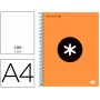 BLOC ESPIRAL LIDERPAPEL A4 MICRO ANTARTIK TAPA FORRADA 120 H 100G LISO CON BANDAS 4 TALADROS COLOR N