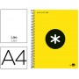 BLOC ESPIRAL LIDERPAPEL A4 MICRO ANTARTIK TAPA FORRADA 120 H 100G LISO CON BANDAS 4 TALADROS COLOR A