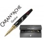 ROLLER CARAN D'ACHE YEAR OF THE GOAT 2015 LACADA NEGRA SOBRE PLATA RODIADA ADORNOS DE ORO. ED. LIMIT