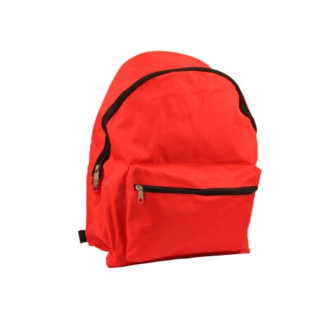 CARTERA ESCOLAR LIDERPAPEL MOCHILA ROJA 400X300X170 MM