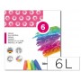 LAPICES CERA BLANDA LIDERPAPEL -CAJA DE 6 COLORES