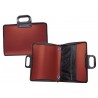 CARTERA PORTADOCUMENTOS LIDERPAPEL ROJA CON ASA Y CREMALLERA 400X45X375 MM