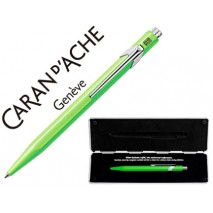 BOLIGRAFO CARAN D'ACHE 849 POP LINE VERDE FLUO CON ESTUCHE PUNTA MEDIA