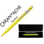 BOLIGRAFO CARAN D'ACHE 849 POP LINE VERDE FLUO CON ESTUCHE PUNTA MEDIA