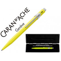 BOLIGRAFO CARAN D'ACHE 849 POP LINE VERDE FLUO CON ESTUCHE PUNTA MEDIA