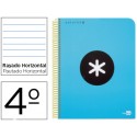 BLOC ESPIRAL LIDERPAPEL CUARTO ANTARTIK TAPA POLIPROPILENO 80 H 100G HORIZONTAL CON MARGEN AZUL