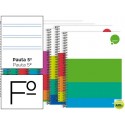 BLOC ESPIRAL LIDERPAPEL FOLIO DREAM TAPA EXTRADURA 80 H 80G PAUTA 2,5MM CON MARGEN COLORES SURTIDOS