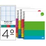 BLOC ESPIRAL LIDERPAPEL CUARTO DREAM TAPA EXTRADURA 80H 80G RAYADO N§ 46 COLORES SURTIDOS