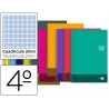 BLOC ESPIRAL LIDERPAPEL CUARTO DISCOVER TAPA CARTONCILLO 80 H 80G RAYADO MILIMETRADO COLORES SURTIDO