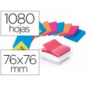 SOPORTE BLOC DE NOTAS ADHESIVAS QUITA Y PON POST-IT SUPER STICKY Z NOTES COLOR BLANCO CON 12 BLOC 76