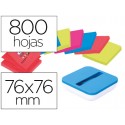 SOPORTE BLOC DE NOTAS ADHESIVAS QUITA Y PON POST-IT SUPER STICK Z NOTES COLOR AZUL CON 8 BLOC 76X76
