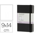 LIBRETA MOLESKINE TAPA DURA ORGANIZADORA CON SEIS DEPARTAMENTOS COLOR NEGRO CIERRE CON GOMA 90X140 M