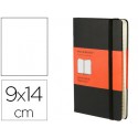 LIBRETA MOLESKINE TAPA DURA INDICE 192 HOJAS COLOR NEGRO CIERRE CON GOMA 90X140 MM