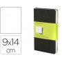 LIBRETA MOLESKINE TAPA DURA LISO 64 HOJAS CON 16 HOJAS DESMONTABLES COLOR NEGRO PACK DE 3 UNIDADES 9
