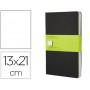 LIBRETA MOLESKINE TAPA DURA LISO 80 HOJAS CON 16 HOJAS DESMONTABLES COLOR NEGRO PACK DE 3 UNIDADES 1