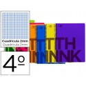 BLOC ESPIRAL LIDERPAPEL CUARTO THINK TAPA POLIPROPILE NO 80 H 80G MILIMETRADO 6 COLORES SURTIDOS