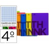 BLOC ESPIRAL LIDERPAPEL CUARTO THINK TAPA POLIPROPILE NO 80 H 80G MILIMETRADO 6 COLORES SURTIDOS