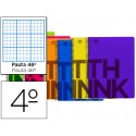 BLOC ESPIRAL LIDERPAPEL CUARTO THINK TAPA POLIPROPILE NO 80 H 80G PAUTA RAYADO N„ 466 COLORES SURTID