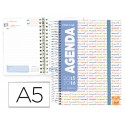 AGENDA ESCOLAR LIDERPAPEL15-16 COLLEGE DIN-A5 ESPAÑOL INGLES UN DIA PAGINA POLIPROPILENO PORTADA PER