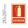 PICTOGRAMA SYSSA SEÑAL DE EXTINTOR EN PVC FOTOLUMINISCENTE 210X297 MM