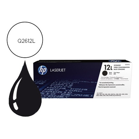 TONER HP 12L LASERJET Q2612L NEGRO -1.000 PAG-