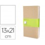 LIBRETA MOLESKINE TAPA DURA LISO 80 HOJAS CON 16 HOJAS DESMONTABLES COLOR KRAFT PACK DE 3 UNIDADES 1