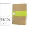 LIBRETA MOLESKINE TAPA DURA LISO 120 HOJAS CON 16 HOJAS DESMONTABLES COLOR KRAFT PACK DE 3 UNIDADES