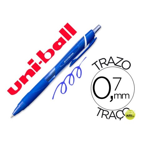 BOLIGRAFO UNI-BALL  ROLLER JETSTREAM SXN157C RETRACTIL 0,7 MM COLOR  AZUL