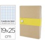 LIBRETA MOLESKINE TAPA DURA CUADRO 5 MM 120 HOJAS CON 16 HOJAS DESMONTABLES COLOR KRAFTPACK DE 3 UNI
