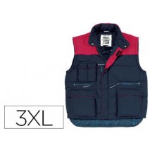 CHALECO DETAPLUS MULTIBOLSILLO CINTURA ELASTICA COLOR AZUL TALLA XXXL
