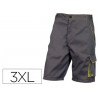 PANTALON DE TRABAJO DELTAPLUS BERMUDA CINTURA AJUSTABLE 5 BOLSILLOS COLOR GRIS VERDE TALLA 3XL