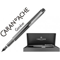 PLUMA CARAN D'ACHE RNX.316 PVD ACERO INOX TRATADO CON CERAMICA VAPORIZADA NEGRA PLUMIN ACERO INOX RE