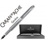 PLUMA CARAN D'ACHE RNX.316 FIBER ACERO INOX GRABADA EN URDIMBRE A LASER PLUMIN ACERO INOX REVESTIDO