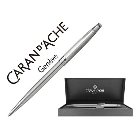 BOLIGRAFO CARAN D'ACHE MADISON CISELE RODIADO CON ESTUCHE PUNTA MEDIA
