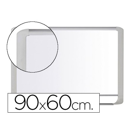 PIZARRA BLANCA BI-OFFICE MAGNETICA MASTERVISION VITRIFICADA MARCO DE ALUMINIO BLANCO 90 X 60 CM