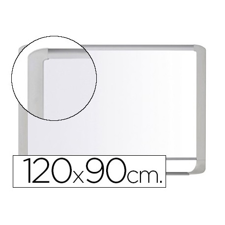 PIZARRA BLANCA BI-OFFICE MAGNETICA MASTERVISION VITRIFICADA MARCO DE ALUMINIO BLANCO 120 X 90 CM