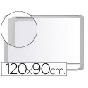 PIZARRA BLANCA BI-OFFICE MAGNETICA MASTERVISION VITRIFICADA MARCO DE ALUMINIO BLANCO 120 X 90 CM