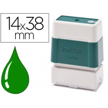 SELLO AUTOMATICO BROTHER 14 MM X 38 MM VERDE