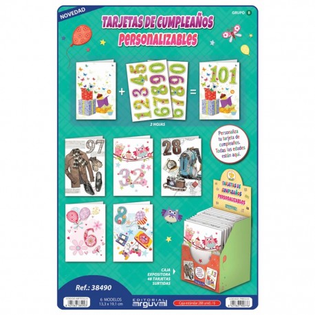 TARJETA POSTAL ARGUVAL FELIZ CUMPLEAÑOS PERSONALIZABLE