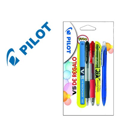 PACK PILOT VUELTA AL COLE 2015 CONTENIDO: 1 BOLIGRAFO SUPERGRIP NEGRO + 1 BOLIGRAFO G-2 ROJO + 1 POR